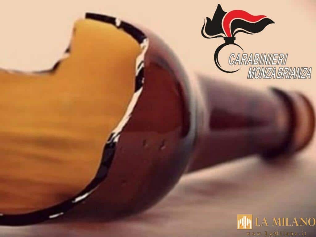 Monza, rissa a bottigliate sotto gli occhi dei passanti