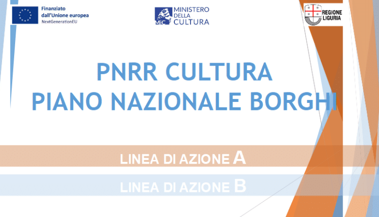 Liguria, recupero borghi storici: 36 milioni da PNRR