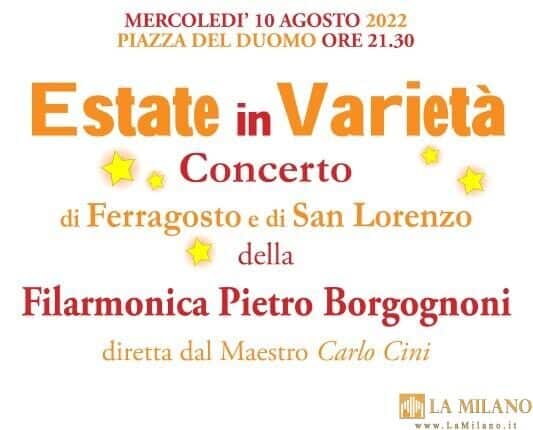 Pistoia, “Concerto di Ferragosto e di San Lorenzo” con la Filarmonica Borgognoni