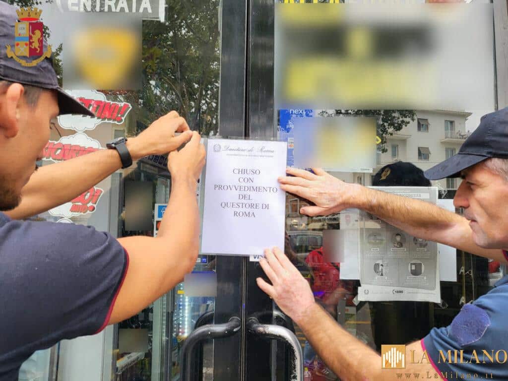 Roma, droga e precedenti penali: chiuso un bar