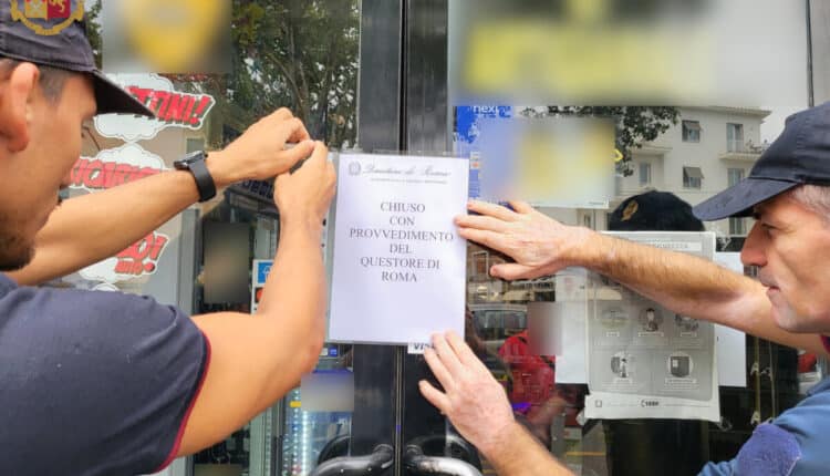 Roma, droga e precedenti penali: chiuso un bar