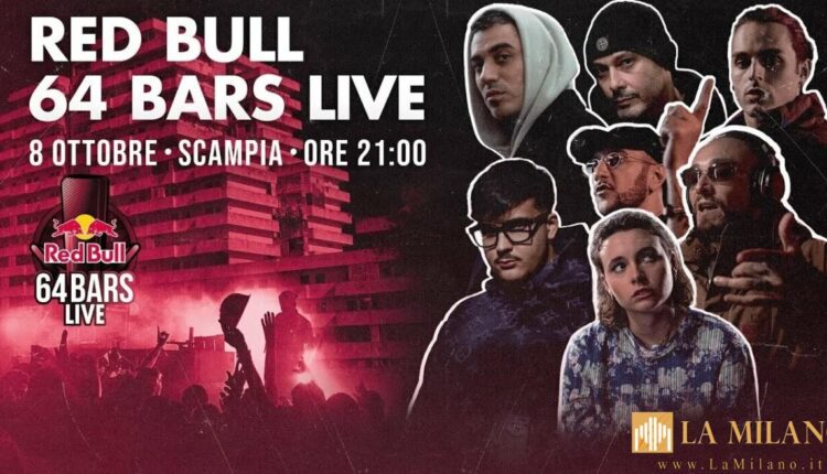Napoli, concerto “Red Bull 64 Bars Live” a Scampia