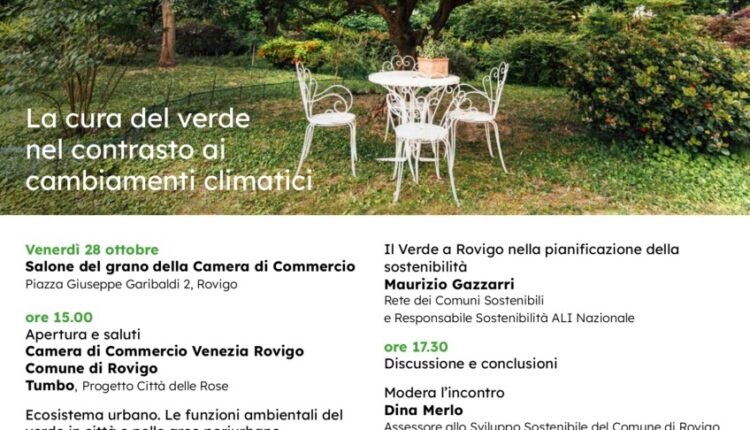 Rovigo, “Verde Città e Ambiente: la cura del verde nel contrasto ai cambiamenti climatici”