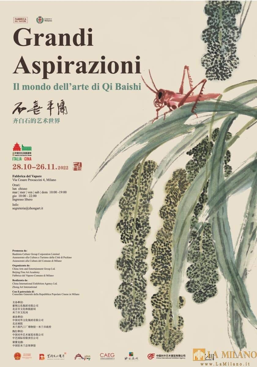 Milano, arte: “Grandi Aspirazioni”, la mostra di Qi Baishi, il maestro più influente della pittura cinese nel XX secolo