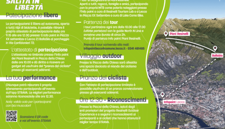 Lecco, “Salita in libertà” per raggiungere i Piani Resinelli