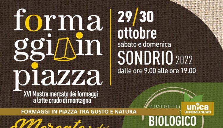 Sondrio, il 29 e 30 ottobre torna Formaggi in piazza