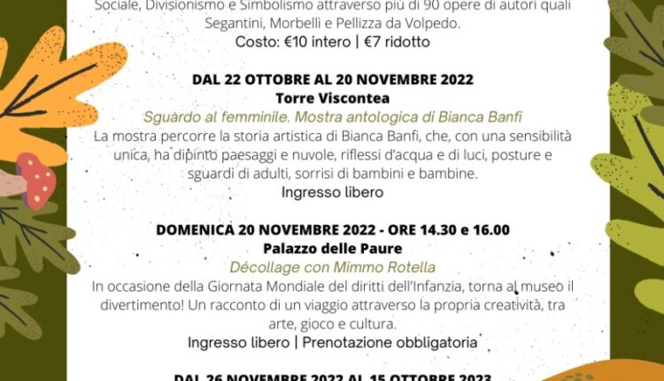 Lecco, al via l’iniziativa “Novembre al museo”