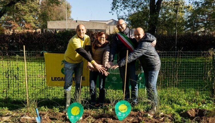Carlo Alberto Sacchini Circolo Legambiente di Cesano, Barbara Meggetto Pres. Legambiente Lombardia, Alfredo Simone Negri Sindaco Cesano, Marzio Marzorati Pres. Parco Nord