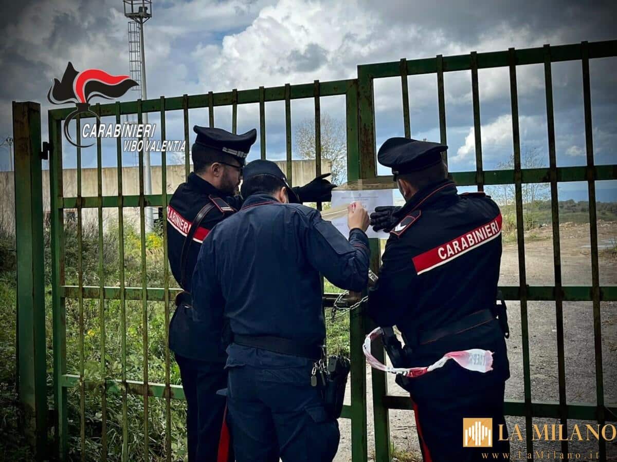 Vibo Valentia, presunto illecito smaltimento di rifiuti: i Carabinieri Forestali sequestrano un’attività imprenditoriale