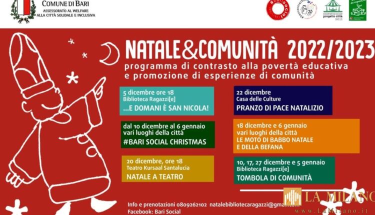 Bari, a teatro con Natale & Comunità 2022