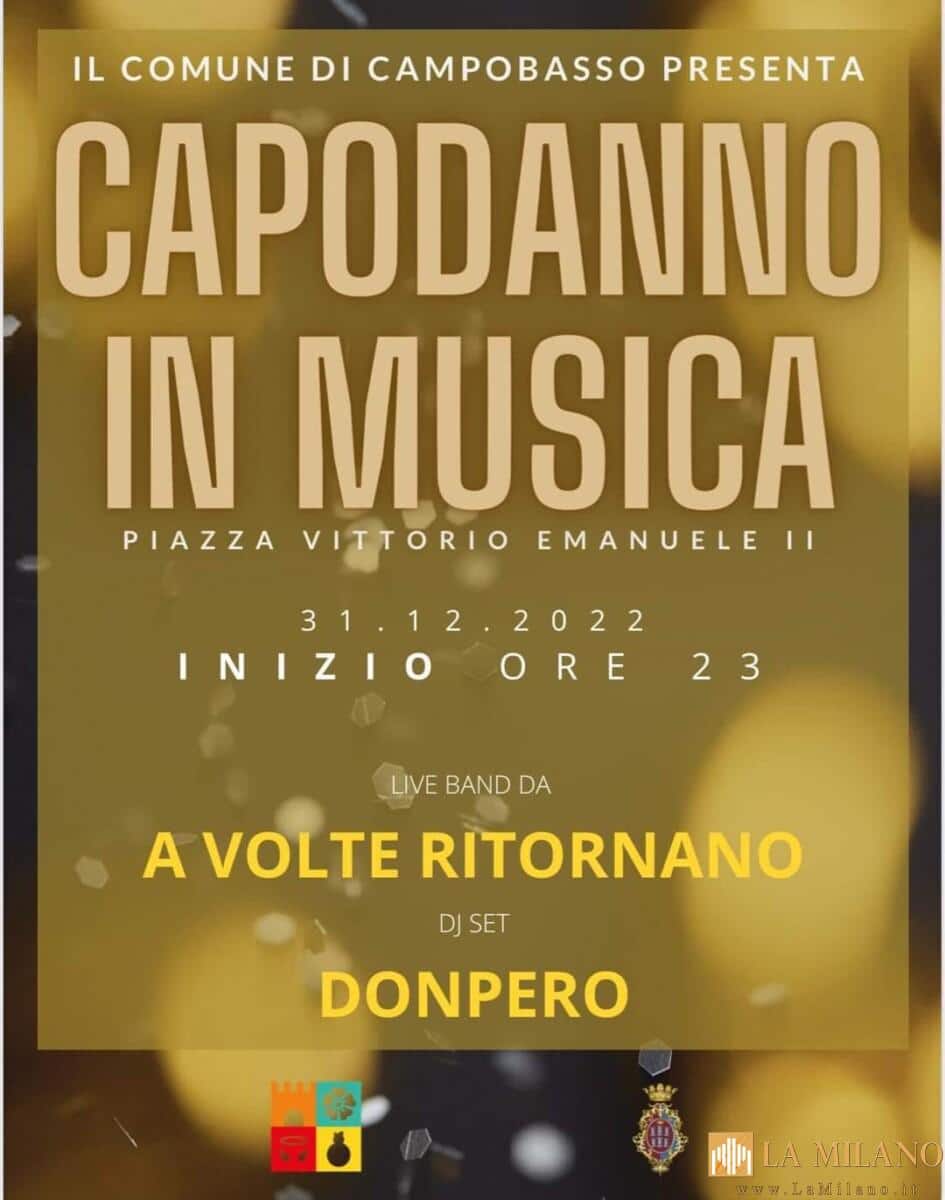 Campobasso, il Comune presenta “Capodanno in musica”.