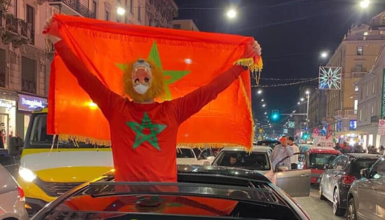 Milano, la Polizia di Stato e il corteo dei tifosi del Marocco