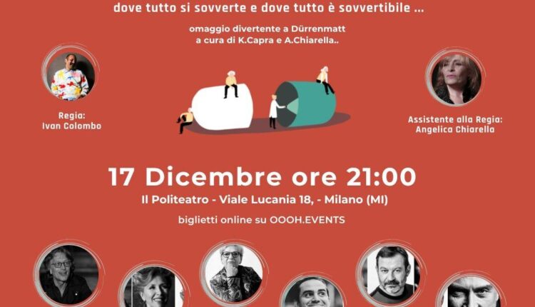 Milano, terzo appuntamento della rassegna teatrale “A tutto palco”.
