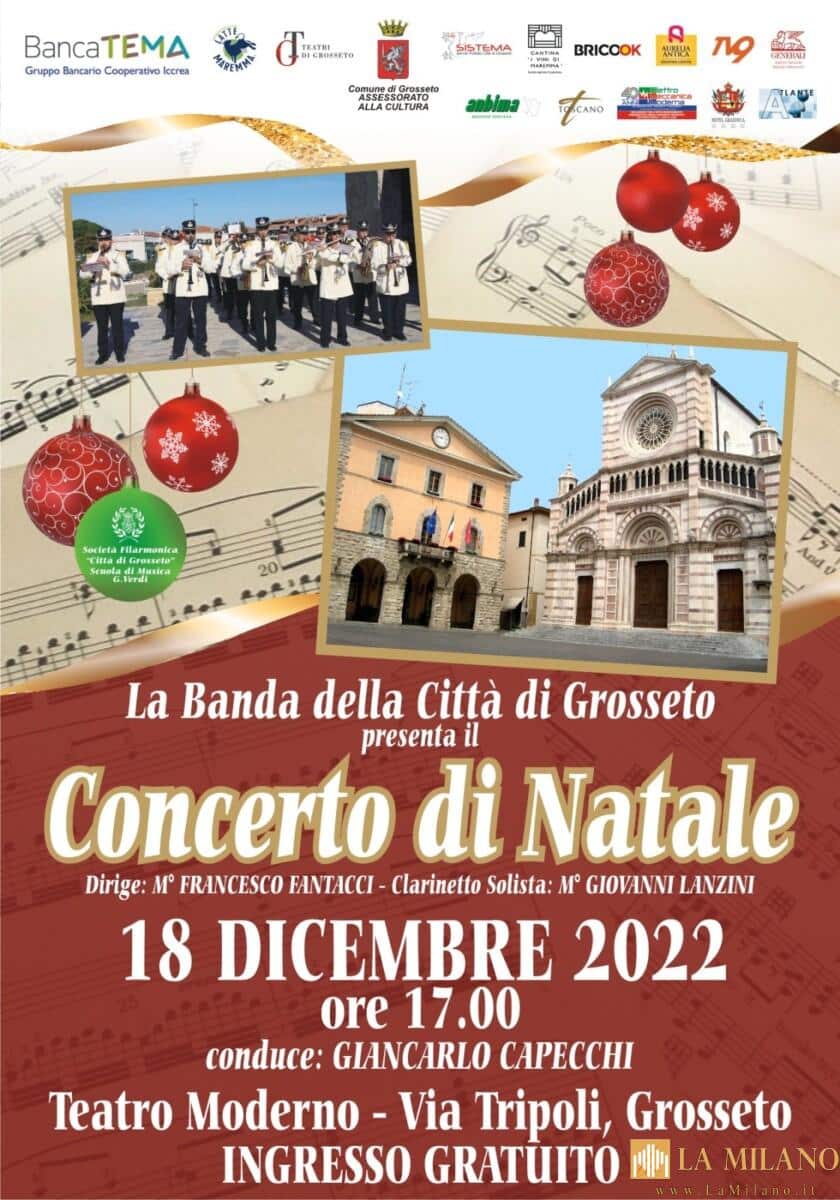 Grosseto, in arrivo il concerto di Natale con la Filarmonica della città.
