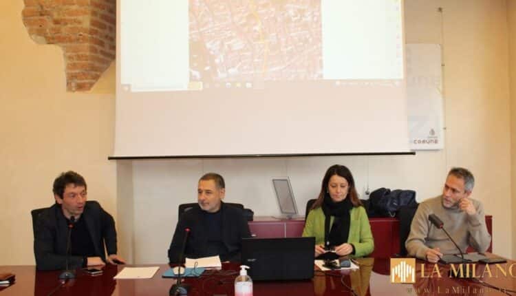 conferenza stampa da sx Galimberti, Donadio, Grossi, Virgilio