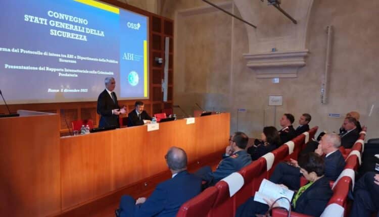 Roma, intesa tra l’Associazione bancaria italiana e il Dipartimento della Pubblica Sicurezza.