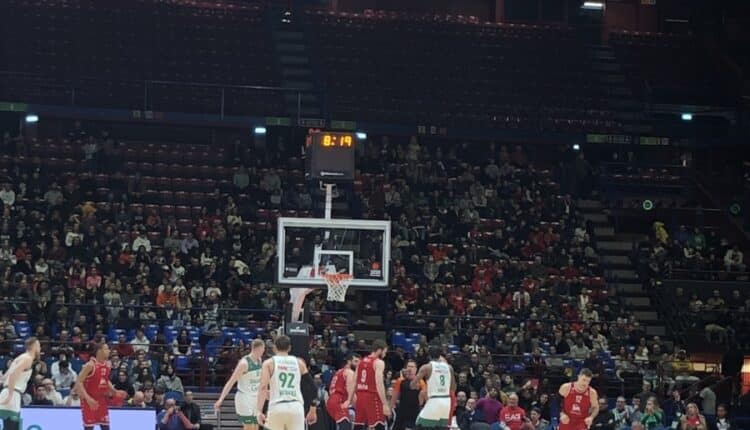 Basket, EuroLega: Olimpia Milano-Zalgiris 61-66