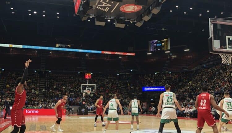 Basket, EuroLega: Olimpia Milano-Zalgiris 61-66