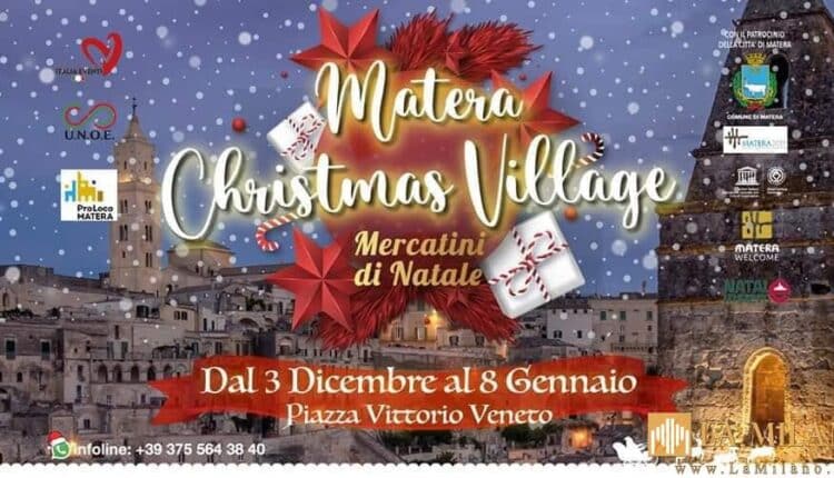 Matera, ancora una settimana di festa con “Matera Christmas Village”.