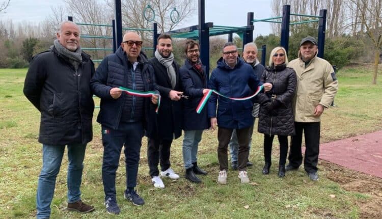 Pesaro, inaugurata una nuova area fitness nel Parco Miralfiore.