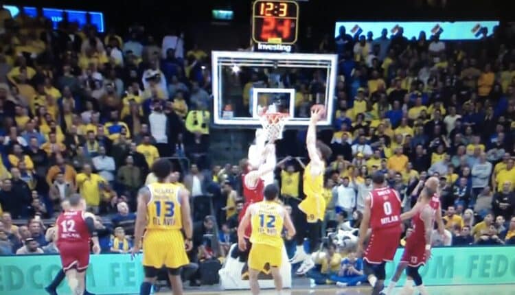 Basket, EuroLega: Maccabi Tel Aviv-Olimpia Milano 85-66