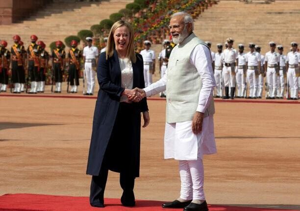 Meloni in India, l’incontro con Modi