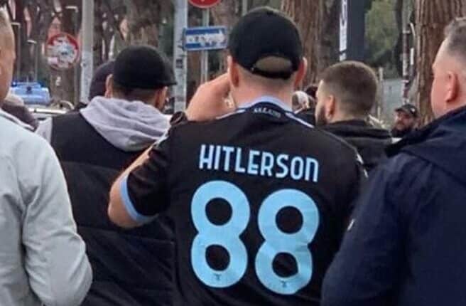 Roma, identificato dalla Polizia di Stato il tifoso che ha indossato la maglia Hitlerson 88 in occasione dell’ultimo derby