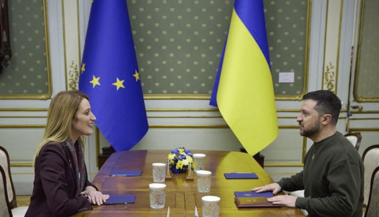 Zelensky e Metsola “il futuro dell’Ucraina è nell’Unione Europea”.