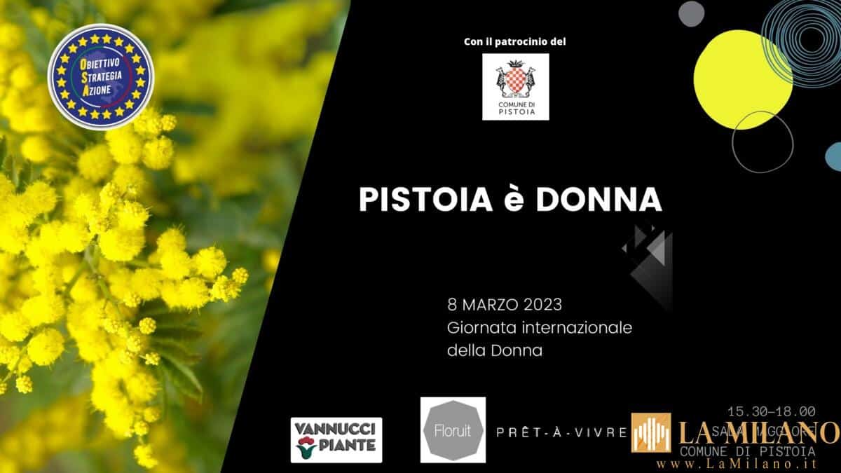 Pistoia, mercoledì 8 marzo al Palazzo comunale “Pistoia è donna”.