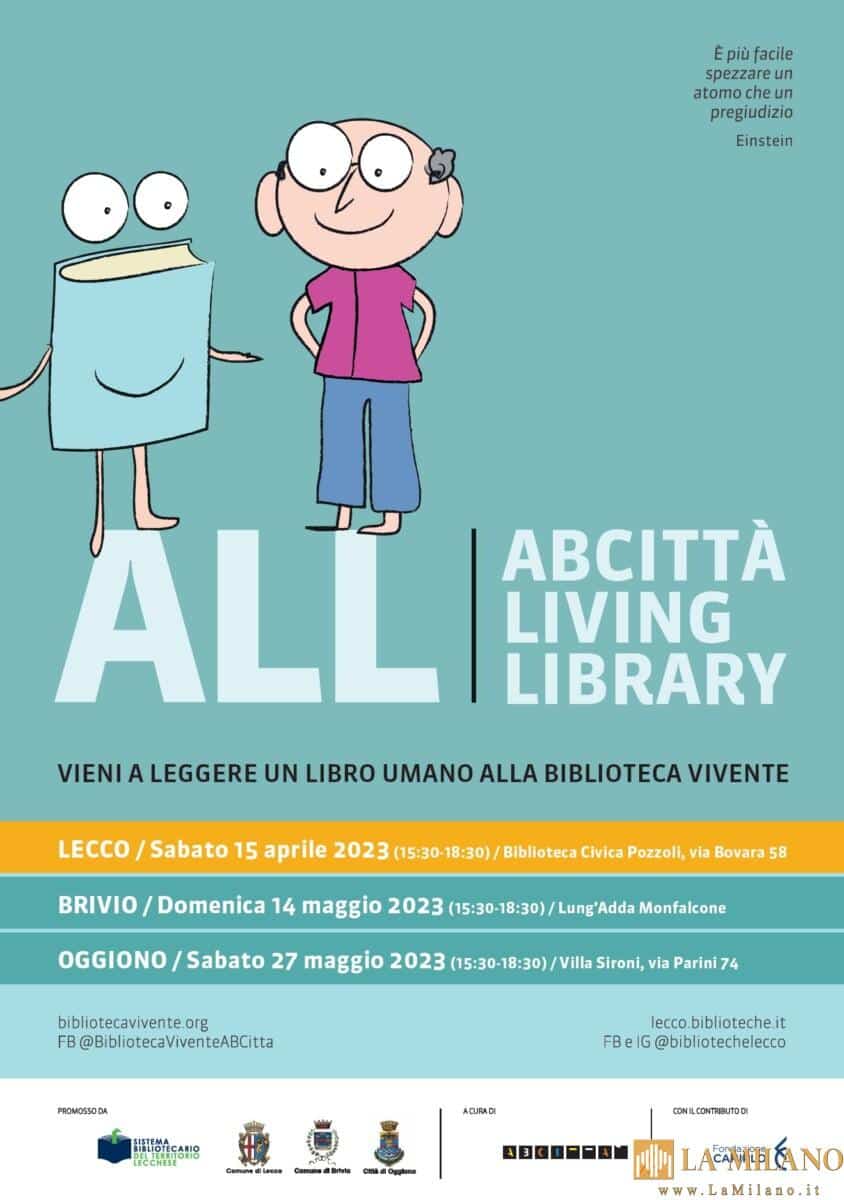 Lecco, il Sistema Bibliotecario del territorio propone “la Biblioteca Vivente. All living library”.