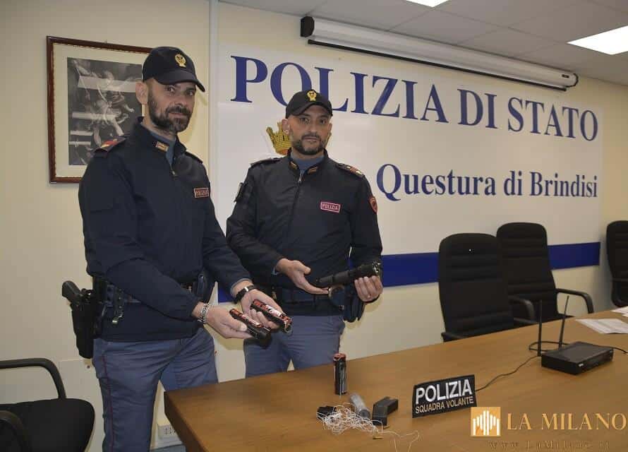 Brindisi, la Polizia annuncia 3 brindisini armati di taser