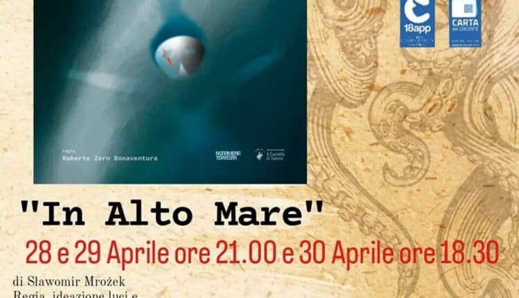 Messina: al Teatro dei 3 Mestieri prima nazionale dello spettacolo “In alto mare”