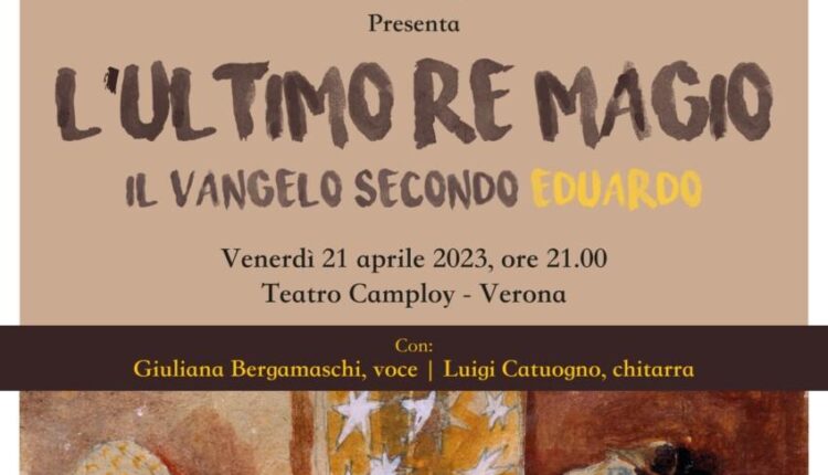 Verona: Il Vangelo secondo Eduardo De Filippo questa sera al Camploy.