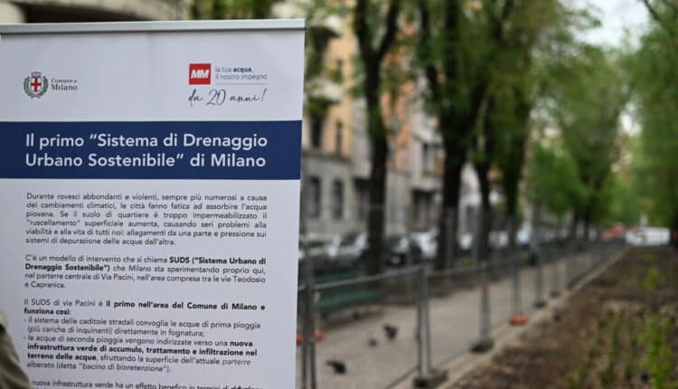 Milano: conclusi i lavori in Via Pacini, nuovo asse verde e opera idraulica innovativa per il quartiere. 