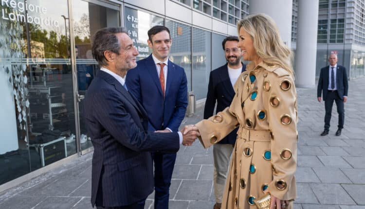 Milano: Presidente Fontana riceve la Regina dei Paesi Bassi.