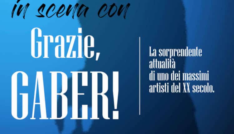 Milano: "Grazie, Gaber!" Walter Di Gemma a grande richiesta torna all’EcoTeatro di Milano.