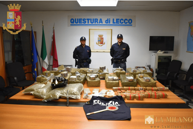Lecco, deteneva 200kg di droghe nel box: arrestato dalla Polizia di Stato
