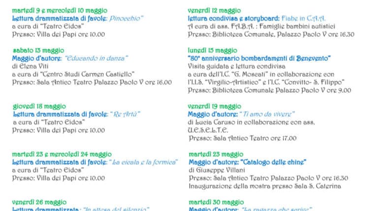 Benevento: al via la quarta edizione della rassegna letteraria "Letture a Palazzo"