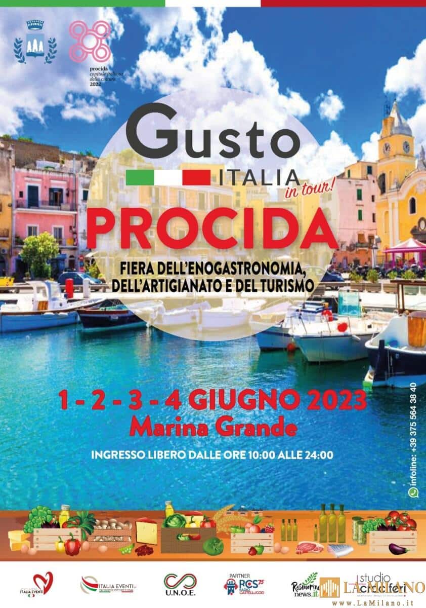 Gusto Italia a Procida: dal primo al 4 giugno sulla passeggiata di Marina Grande