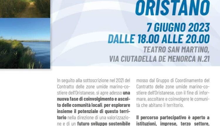 Il percorso partecipativo “Ascoltiamo le tue terre d’acqua” parte il 7 e 8 giugno, verso la possibile istituzione di un Parco Naturale delle Terre d’Acqua nell’Oristanese