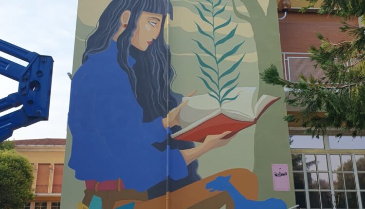 Giovedì 29 giugno ad Arezzo, realizzazione del murales alla Biblioteca Umanistica dell’Ateneo, nell’ambito delle iniziative “Viva Il Pionta!”.