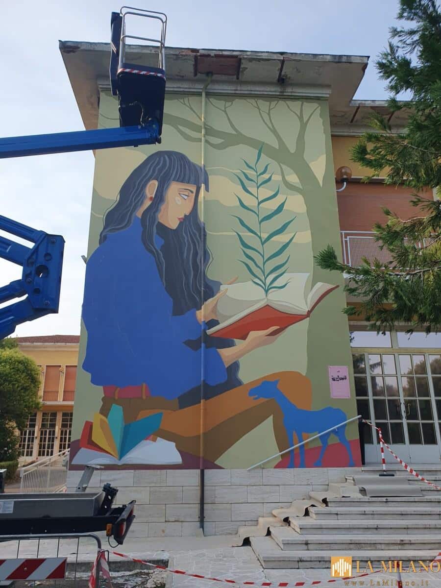 Giovedì 29 giugno ad Arezzo, realizzazione del murales alla Biblioteca Umanistica dell’Ateneo, nell’ambito delle iniziative “Viva Il Pionta!”.