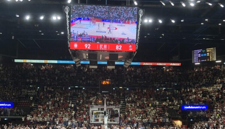 Basket, gara 1 delle finali di Serie A: Olimpia Milano-Virtus Bologna 92-82