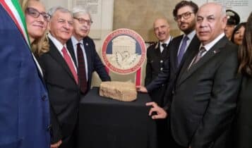 L’Italia restituisce alla Repubblica dell’Iraq un prezioso reperto archeologico