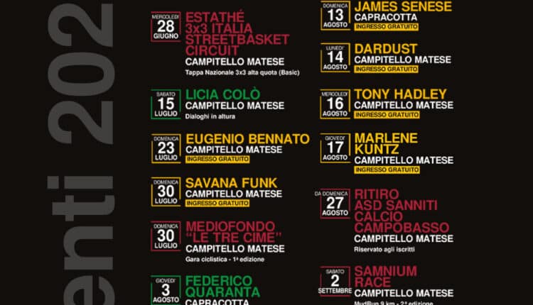 Molise: dal 15 luglio al 10 settembre Capracotta e Campitello Matese diventano centri culturali