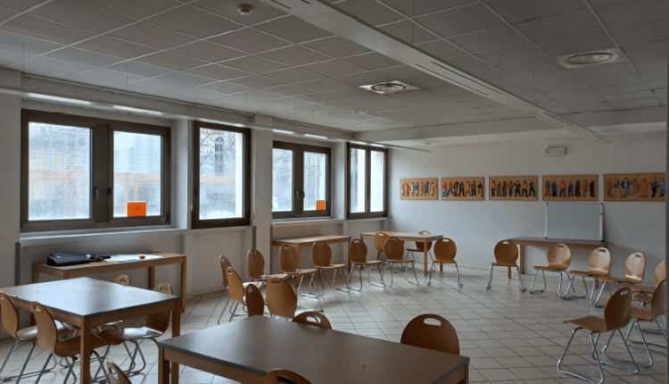 Trento: medie Bronzetti-Segantini, nuovi spazi per la didattica nell’ex mensa.