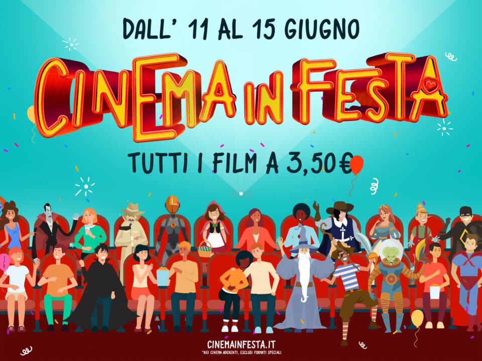 Torna Cinema in Festa con biglietti a 3,50 euro