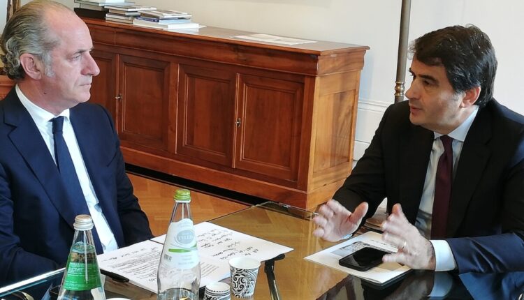 Incontro tra Raffaele Fitto e Luca Zaia: arrivare alla stesura di un accordo per l'attuazione di un Piano di sviluppo territoriale