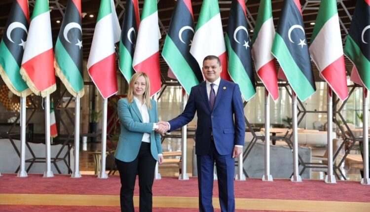 Incontro tra il Presidente del Consiglio Giorgia Meloni e il Primo Ministro del Governo di Unità Nazionale libico Dabaiba