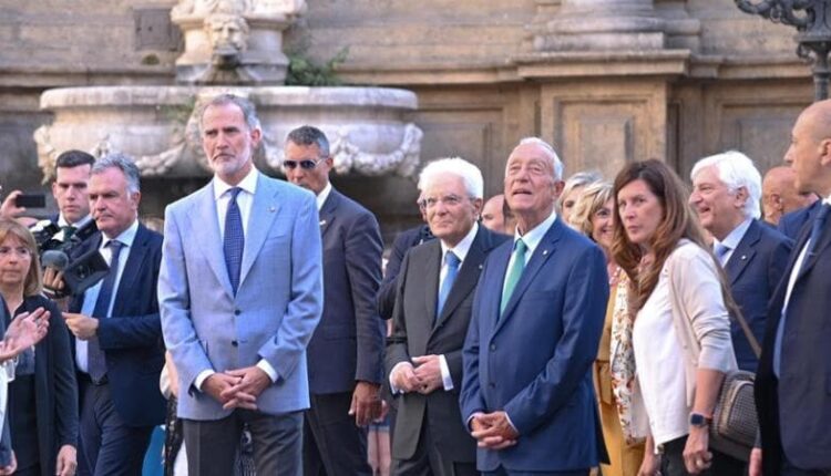 L'incontro tra Mattarella, il presidente del Portogallo e il re di Spagna a Palermo